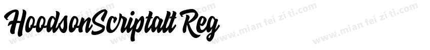 HoodsonScriptalt Reg字体转换